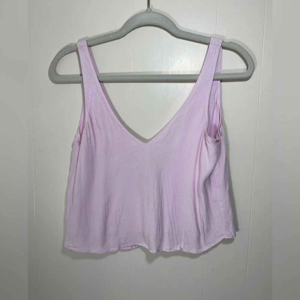 Wilfred Free Kempner Light Pink Tie Back Aritzia Tank Top Coquette Fairycore